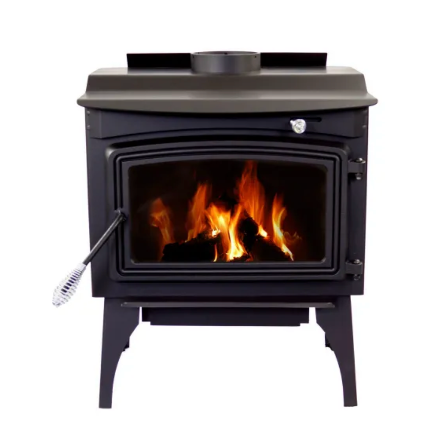 Design Specialties 26" Black Medium Wood Stove with Legs