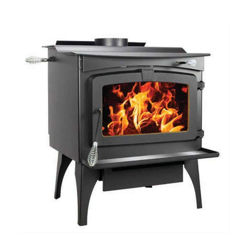 Design Specialties Large Wood Stove With Legs, Ash Lip and Blower