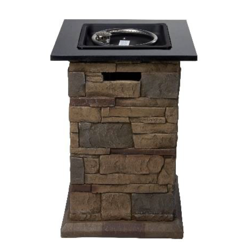 Design Specialties Morgan Hill 19" Pulse Ignition Gas Fire Column