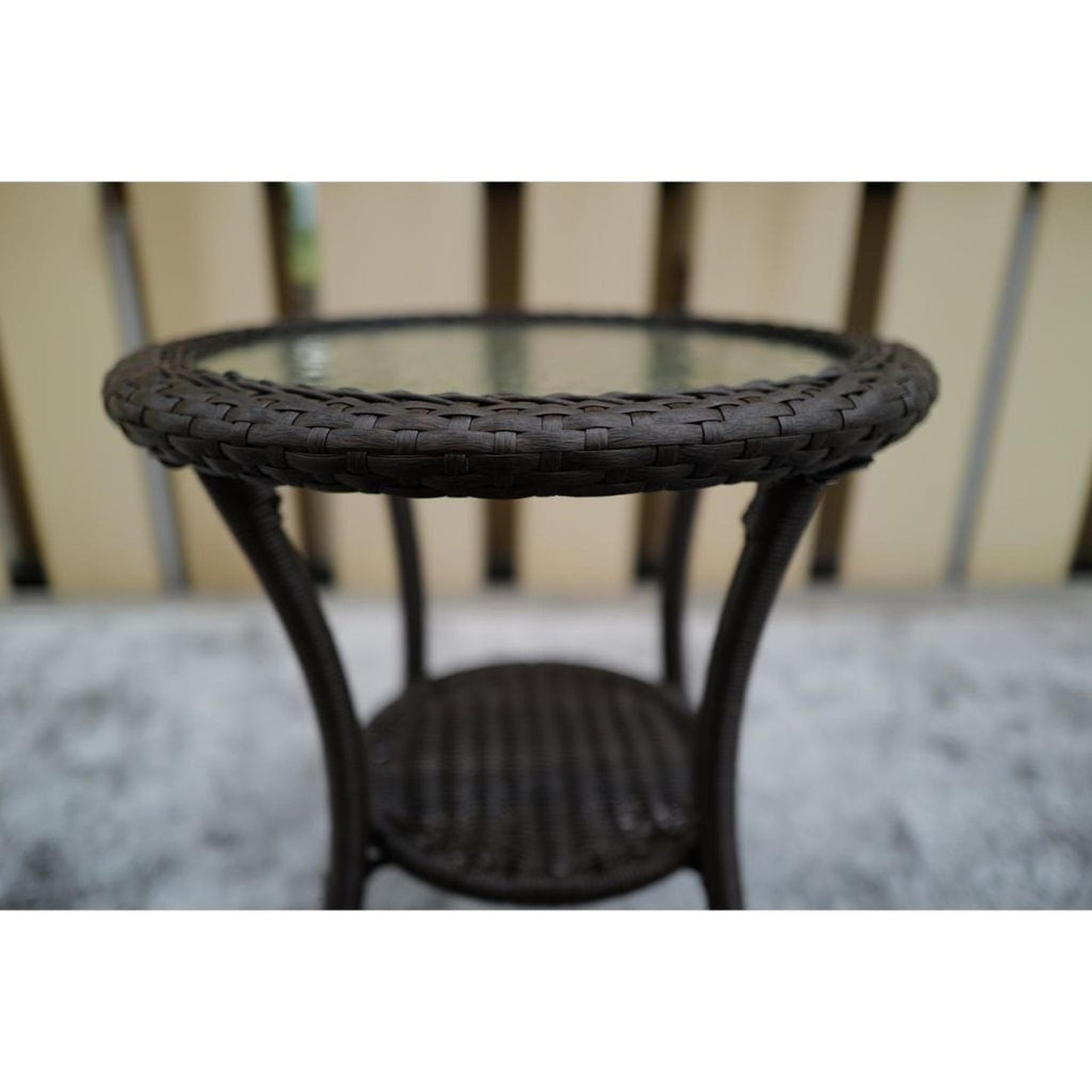 Direct Wicker Dark Brown 3-Piece/6-Piece Wicker Patio Bistro Set with Round Coffee Table and Swivel Chairs