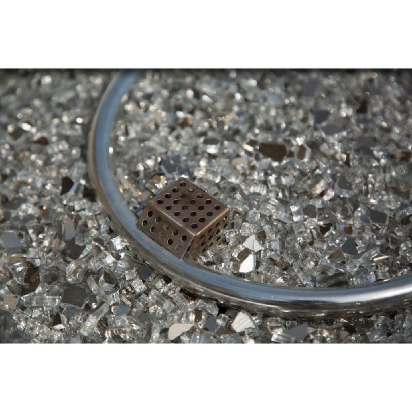 Direct Wicker Patio 4 Seat Square Fire Pit Dining Table Outdoor