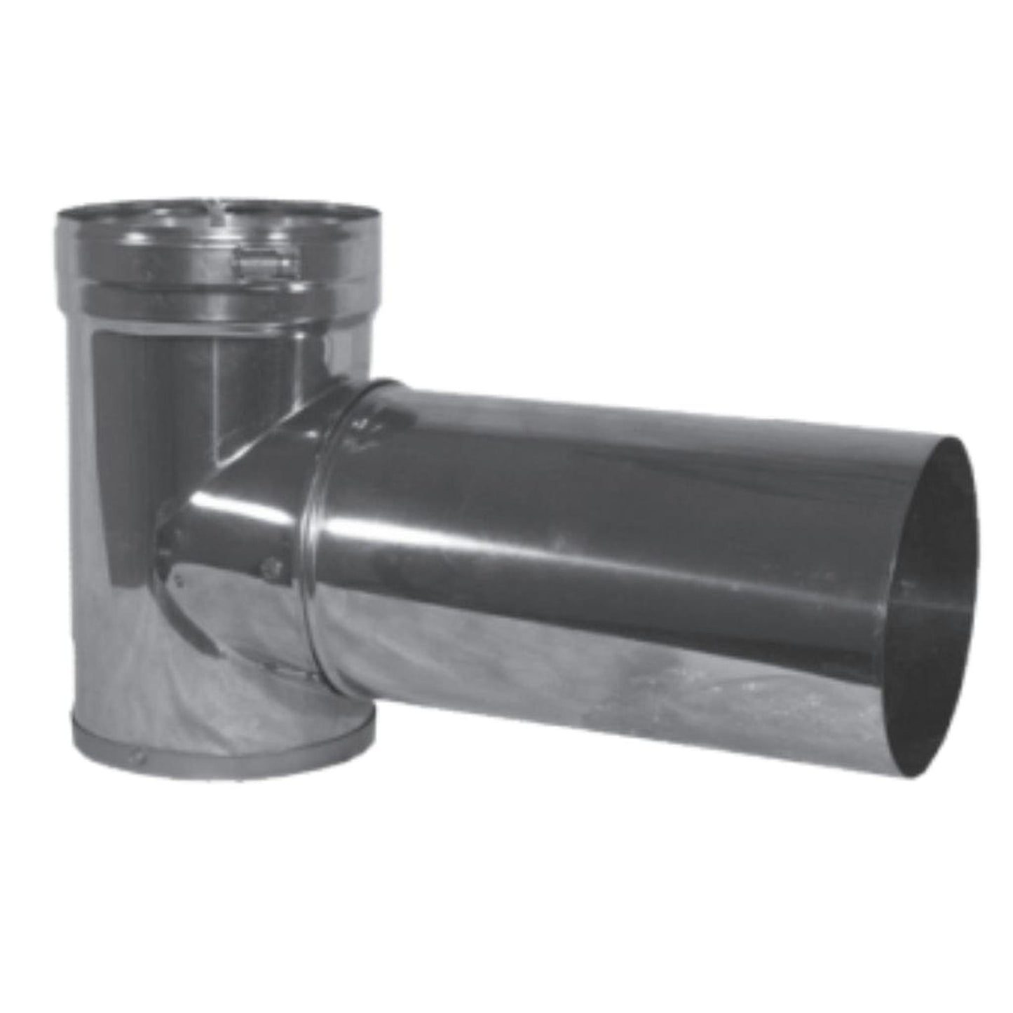 DuraVent DuraFlex AL 4" Aluminum Tee With Cap