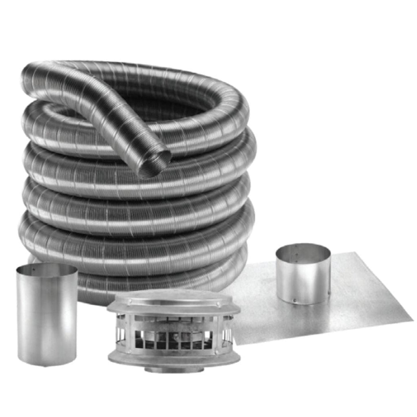 DuraVent DuraFlex AL 4" x 25" Aluminum Kit