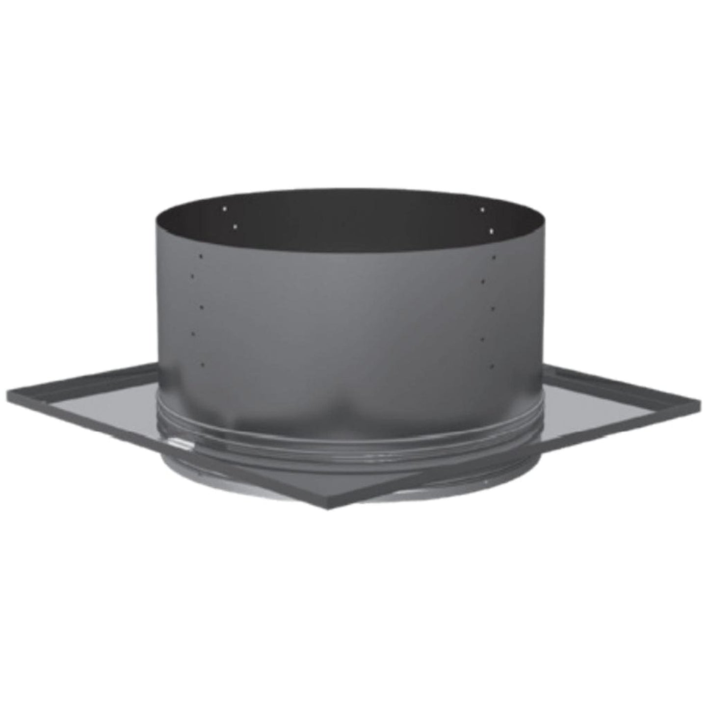 DuraVent DuraPlus 7" Black Round Ceiling Support