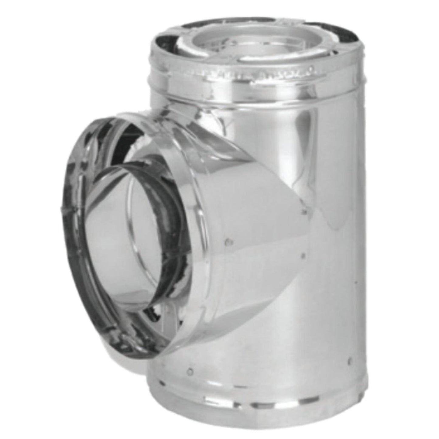 DuraVent DuraPlus 7" Stainless Steel Tee With Cap