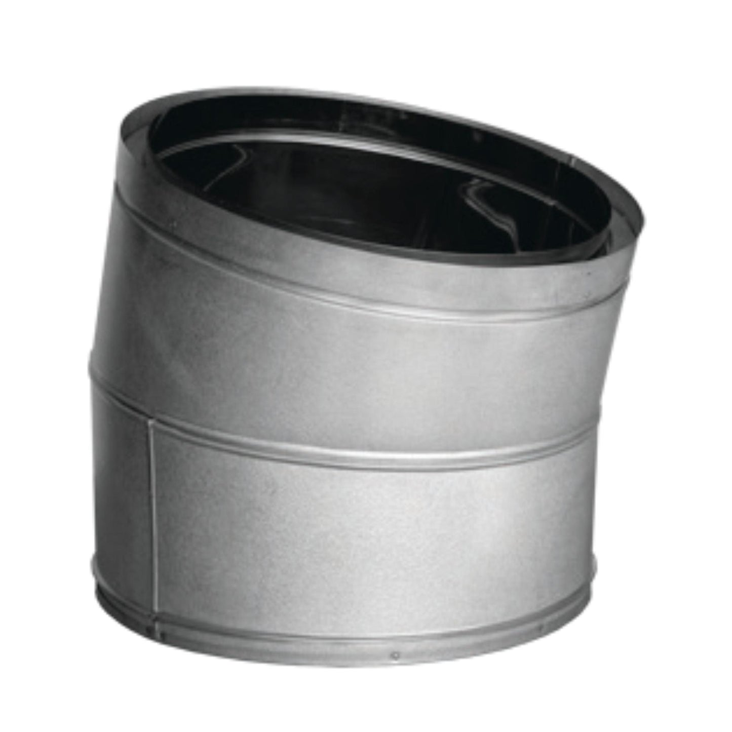 DuraVent DuraTech LDC 12" 15 Degree Stainless Steel Elbow