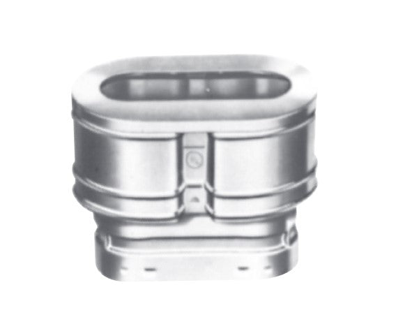 DuraVent Oval Type B Gas Vent Model BV 4" Top