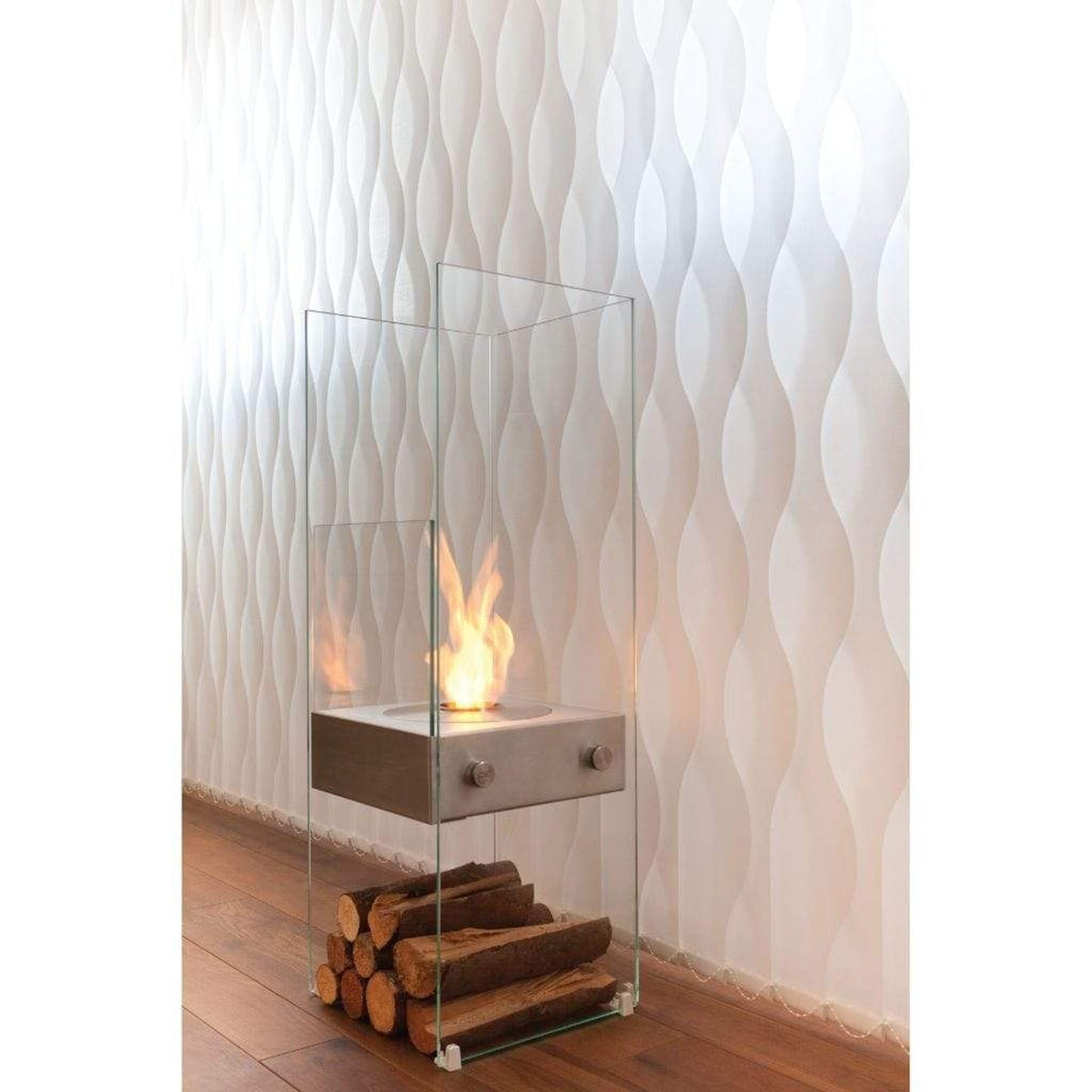 EcoSmart Fire 43" Freestanding Ghost Designer Fireplace by Mad Design Group
