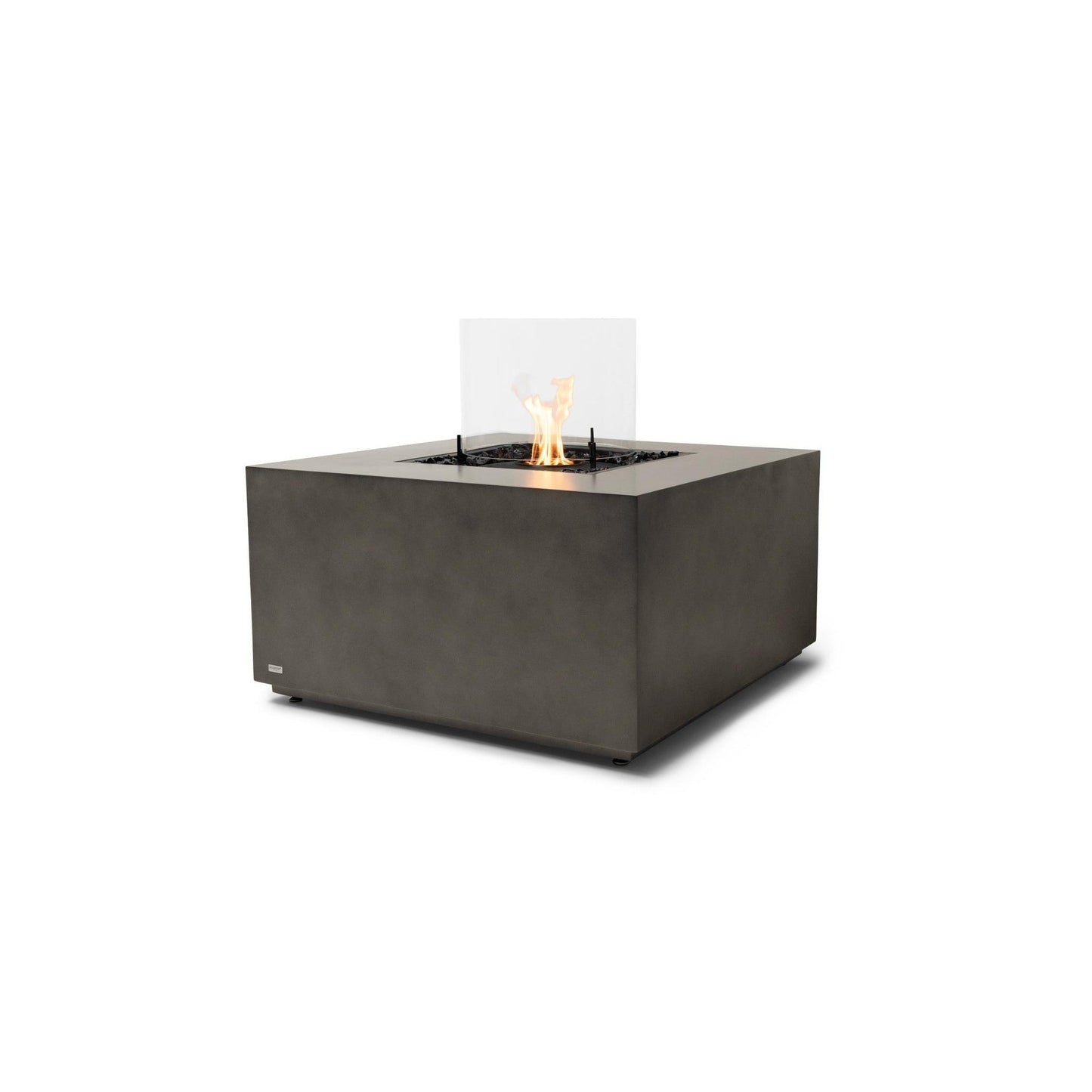 EcoSmart Fire CHASER 38" Natural Indoor Fire Pit Table with Black Burner by Mad Design Group