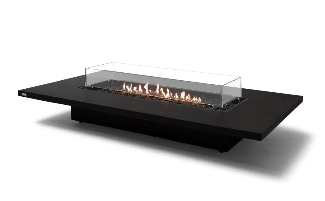 EcoSmart Fire Daiquiri 71" Graphite Freestanding Fire Table with Gas LP/NG Burner by Mad Design Group