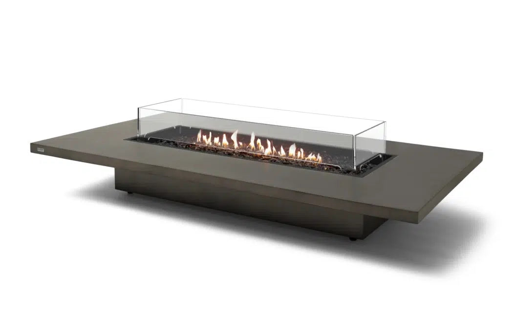 EcoSmart Fire Daiquiri 71" Natural Freestanding Fire Table with Gas LP/NG Burner by Mad Design Group