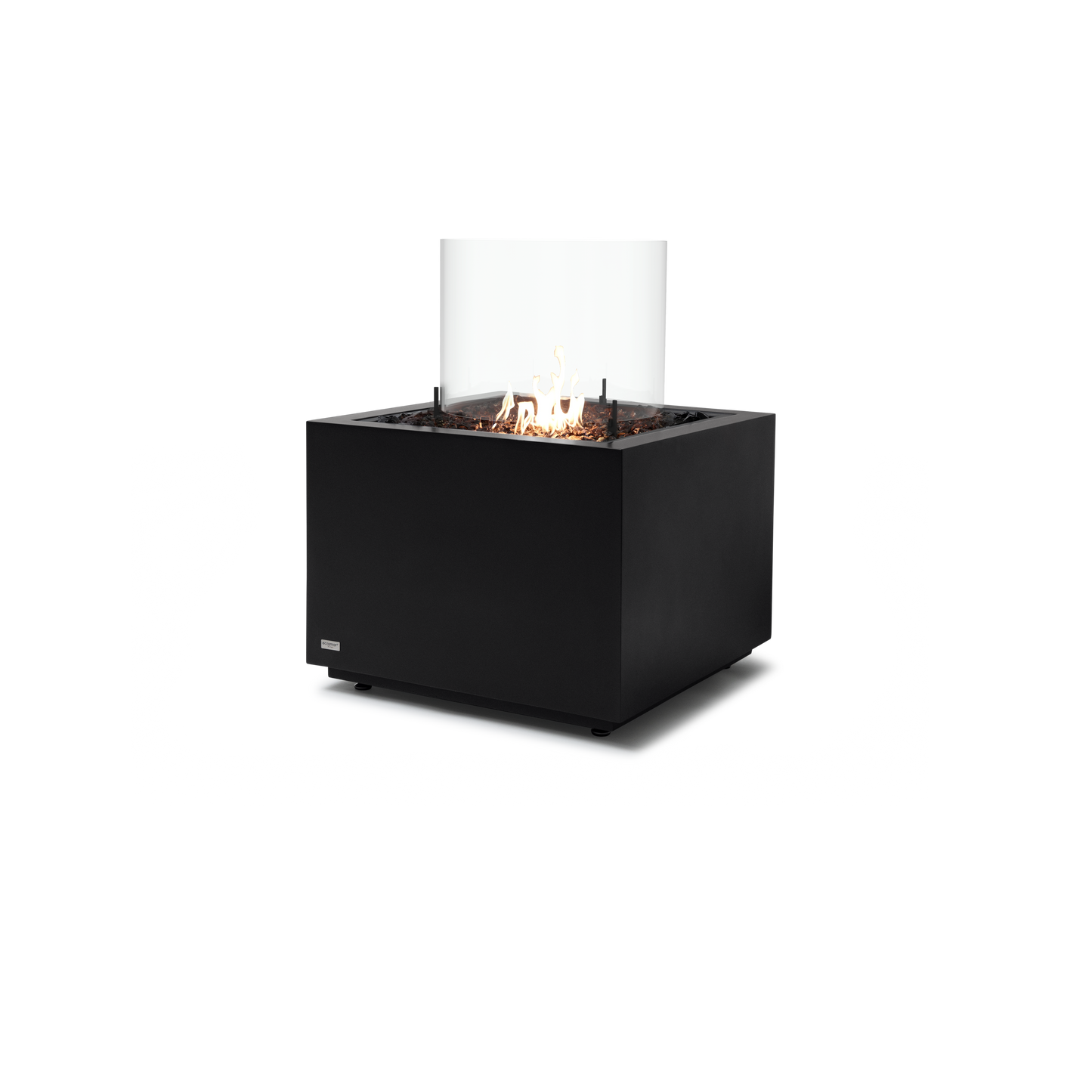 EcoSmart Fire Sidecar 24" Graphite Freestanding Fire Table with Gas LP/NG Burner by Mad Design Group