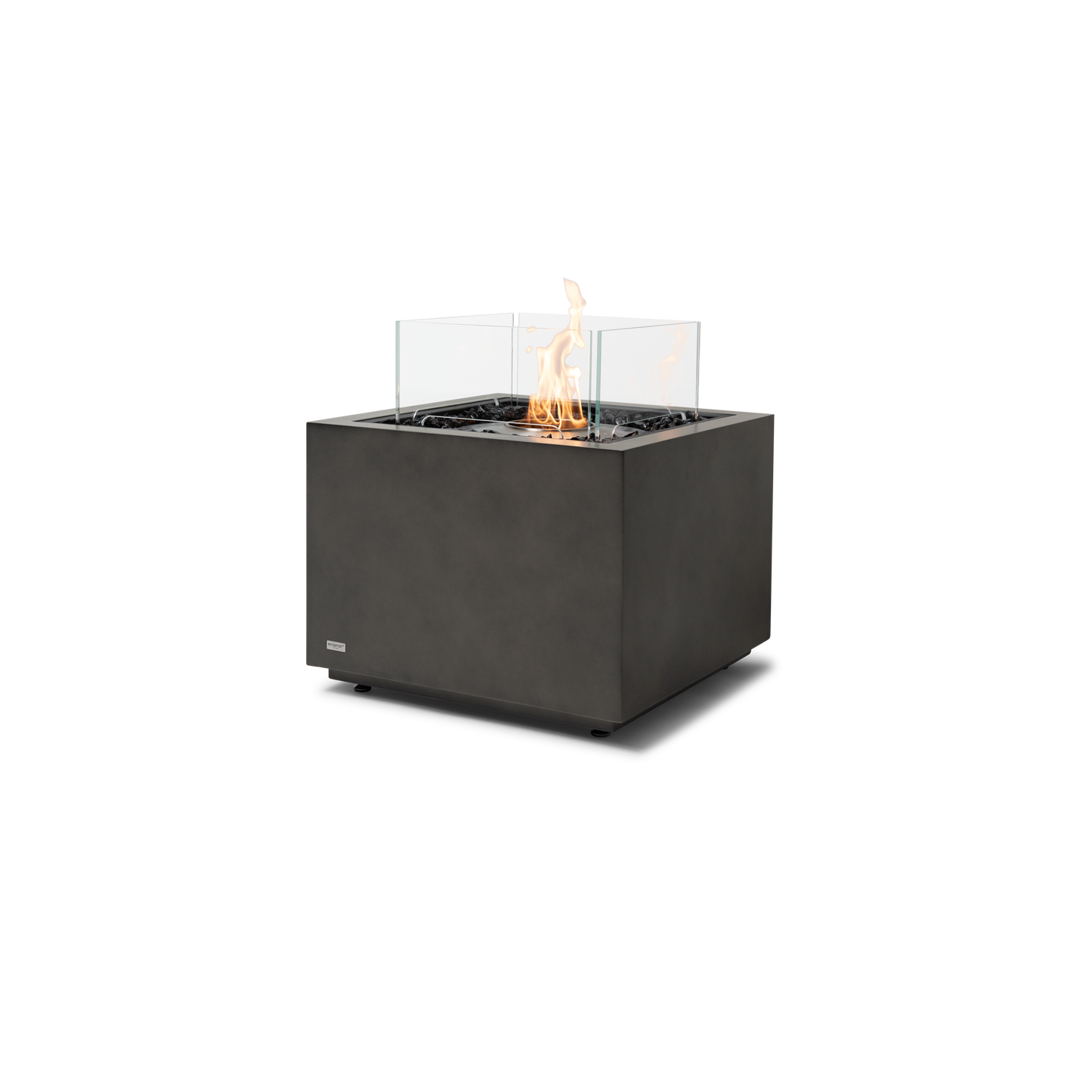 EcoSmart Fire Sidecar 24" Natural Freestanding Outdoor Fire Table with Stainless Steel Burner by MAD Design Group