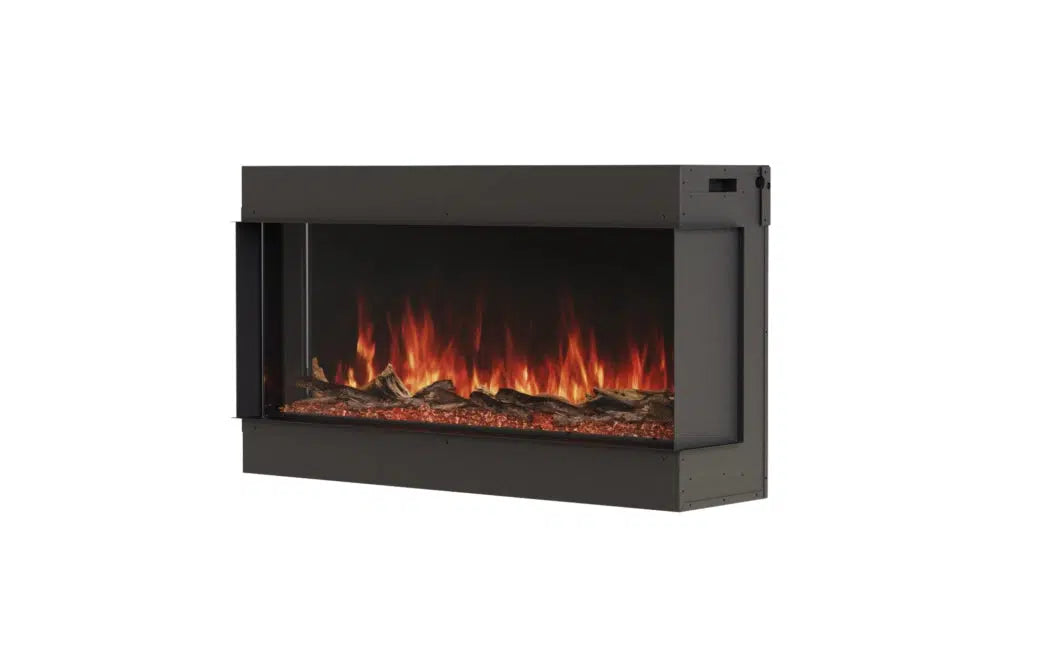 EcoSmart Fire Switch 44" Black Single Sided Electric Fireplace by MAD Design Group