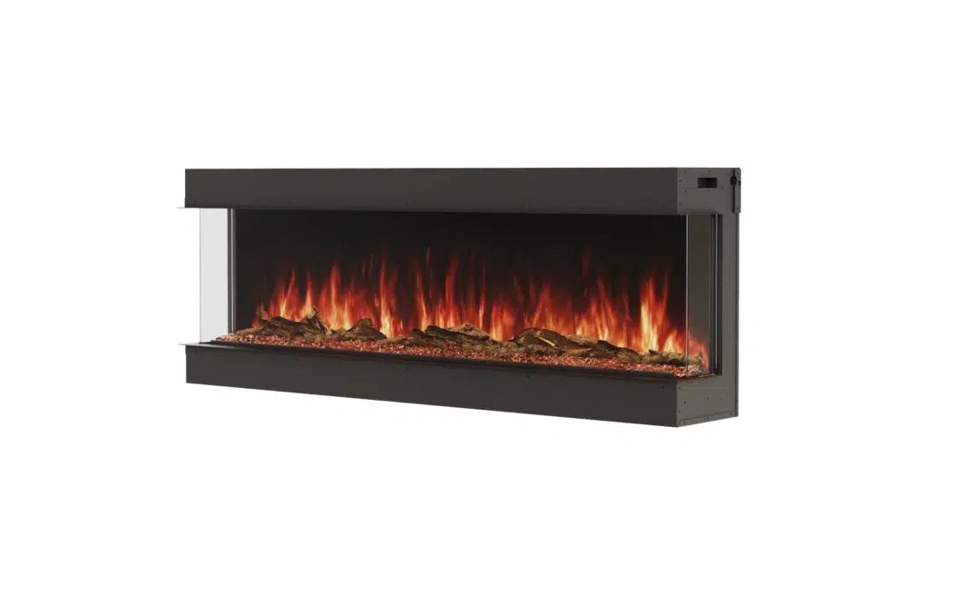 EcoSmart Fire Switch 68" Black Bay Electric Fireplace by MAD Design Group
