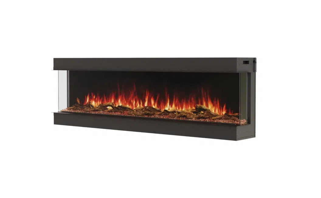 EcoSmart Fire Switch 80" Black Bay Electric Fireplace by MAD Design Group