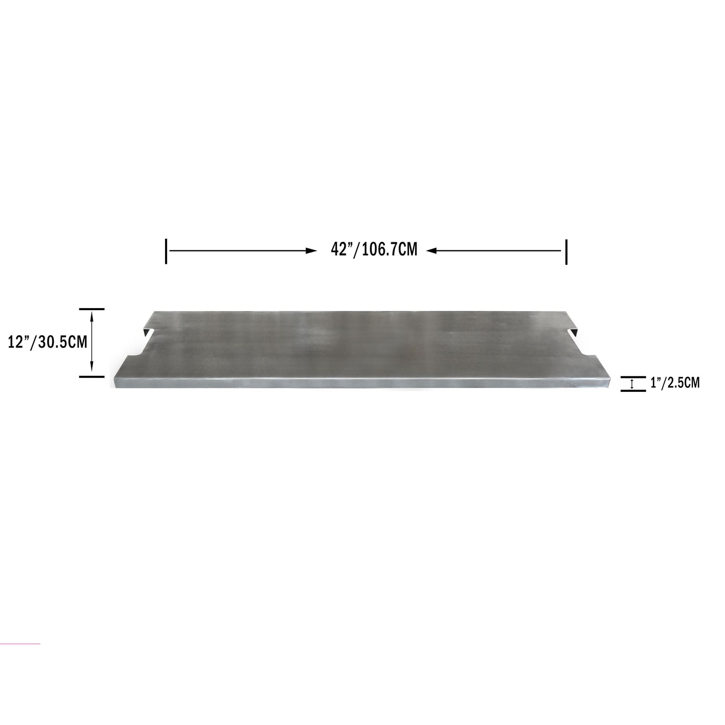 Elementi Granville 12" Rectangle Stainless Steel Lid