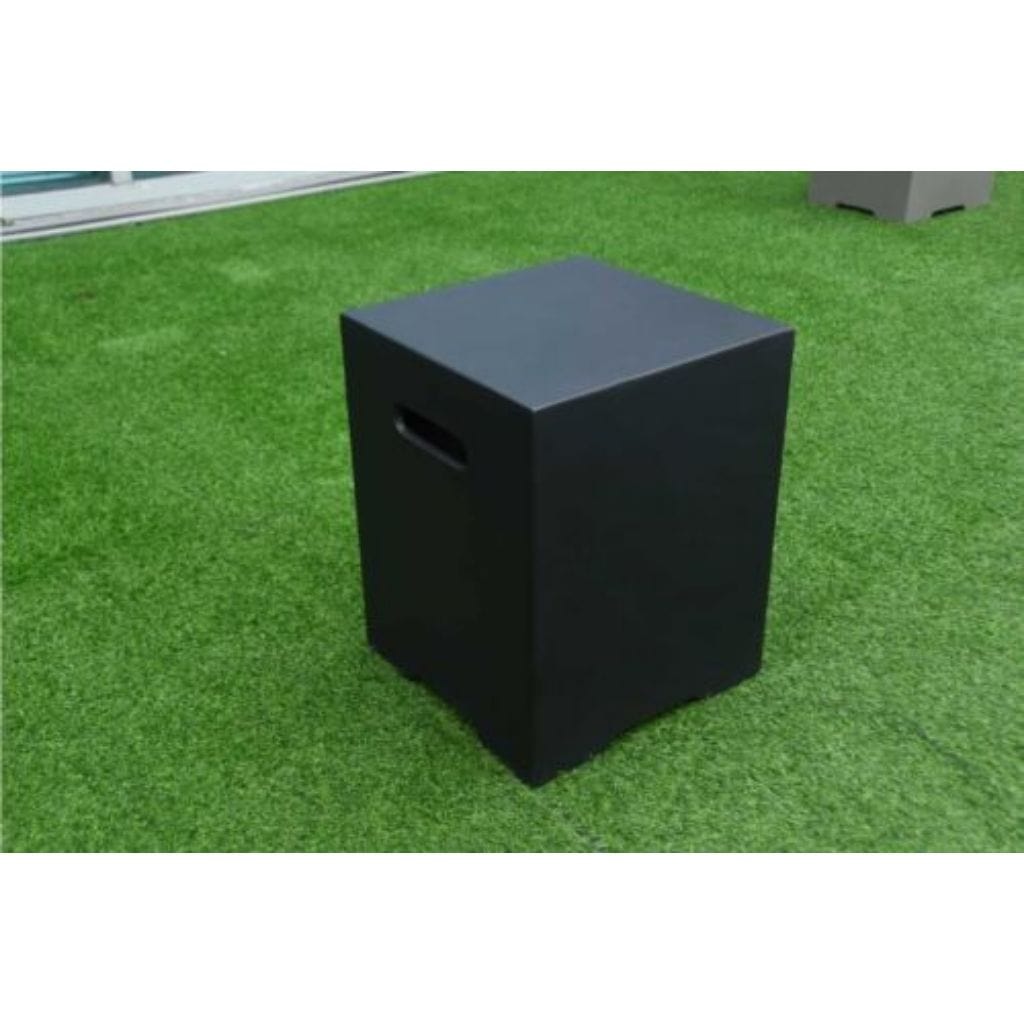 Elementi 18" Square Dark Gray Liquid Propane Concrete Tank Cover ONB01-208