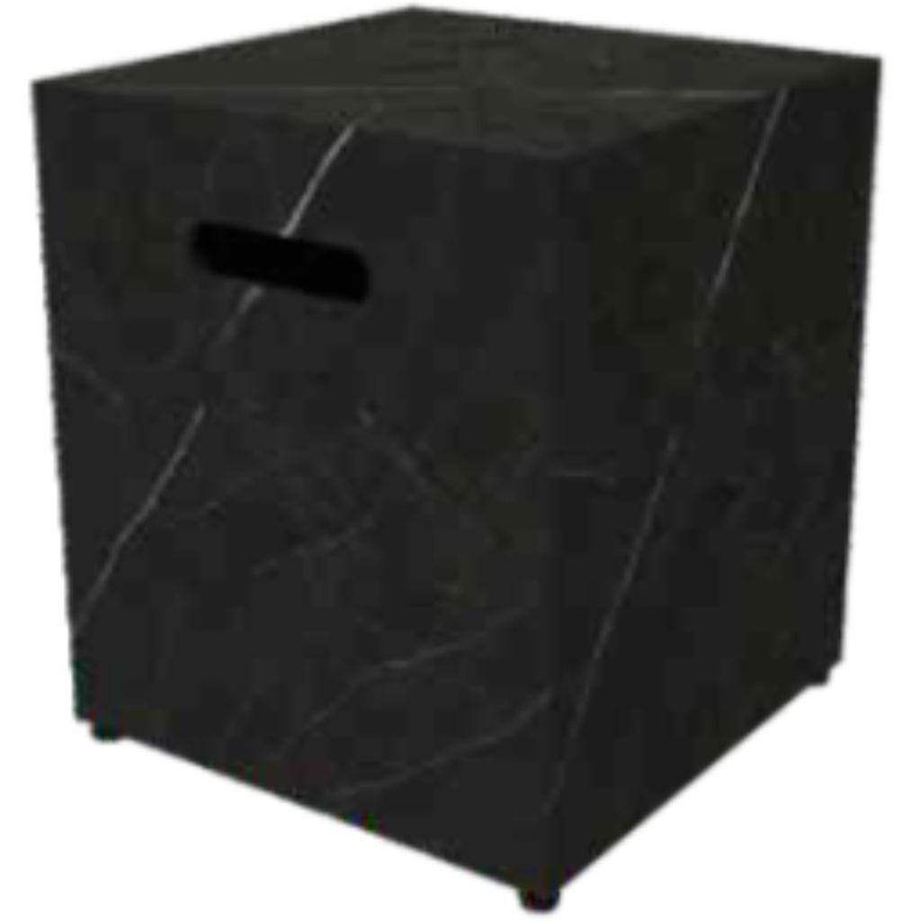 Elementi Fire 18" Square Bulgaria Black Tank Cover