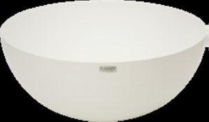 Elementi Home Chronos 42" Large Cream White Concrete Coffee Table