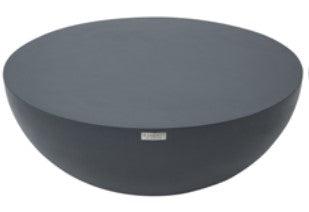 Elementi Home Chronos 42" Large Slate Black Concrete Coffee Table