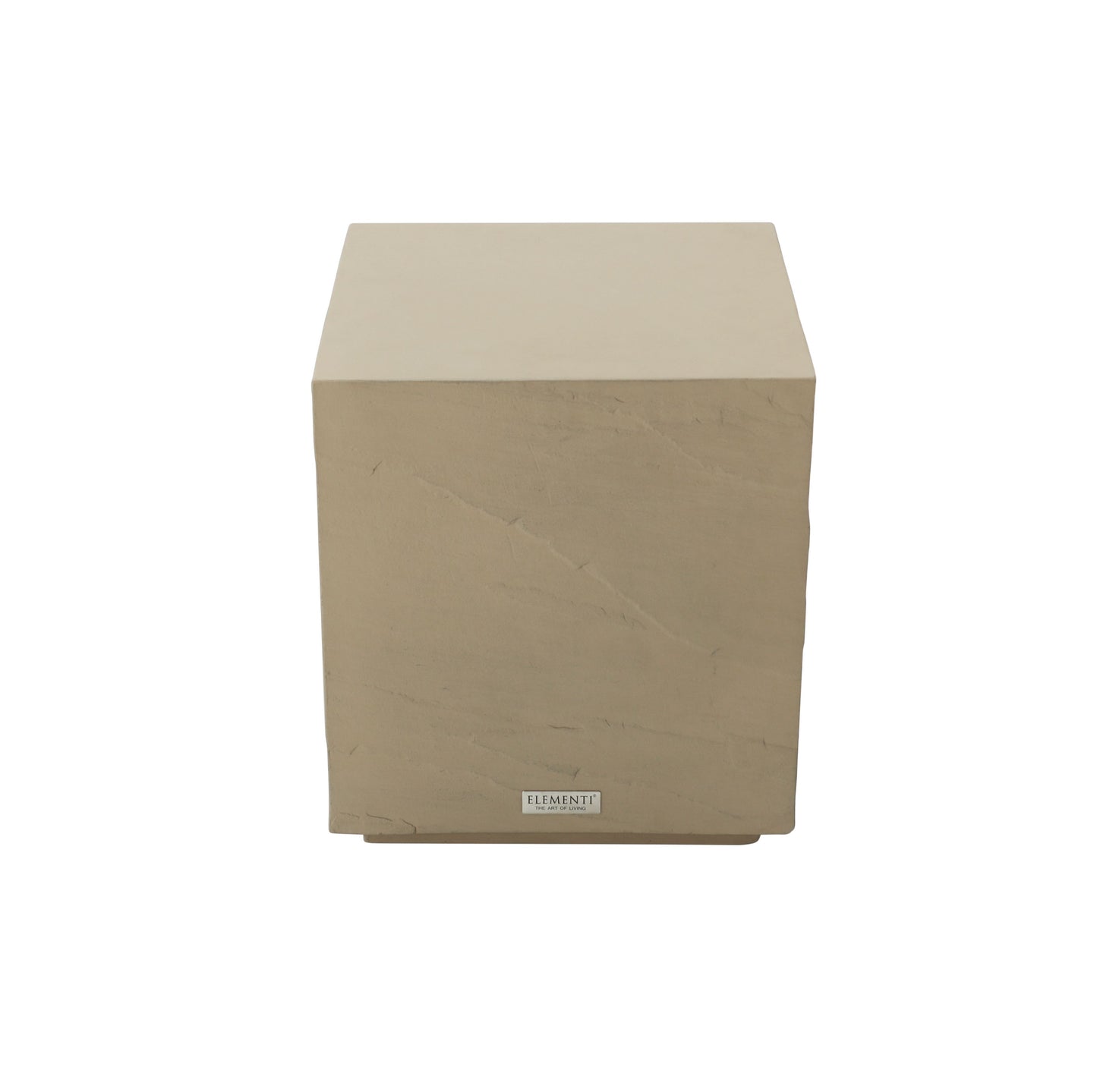 Elementi Home Colorado 14" Small Sunlight Yellow Concrete Side Table