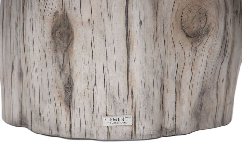 Elementi Home Daintree 28" Medium Drift Wood Concrete Coffee Table