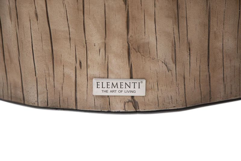 Elementi Home Daintree 28" Medium Red Wood Concrete Coffee Table