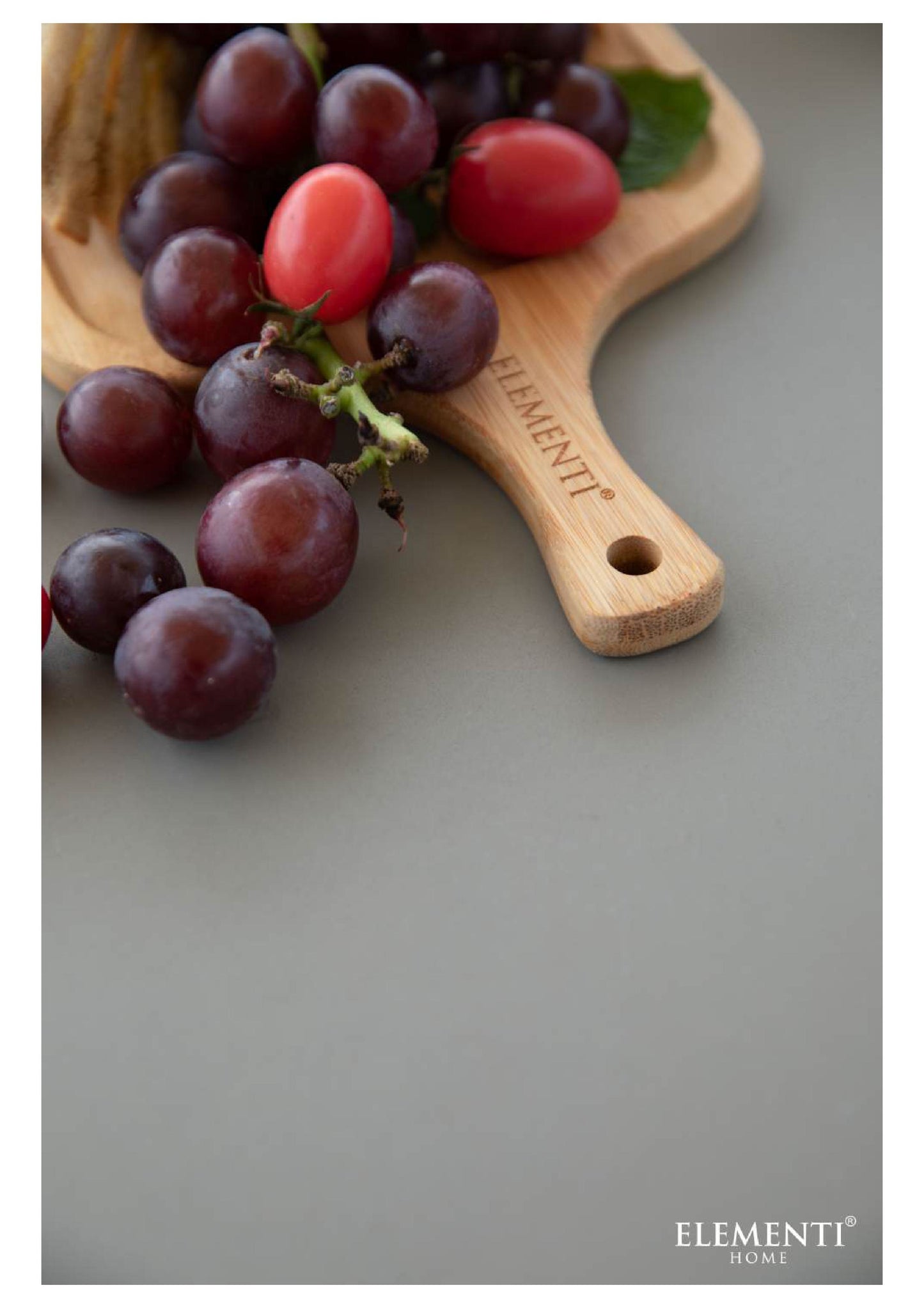 Elementi Home Santiago 72" Rectangle Space Grey Concrete Dining Table