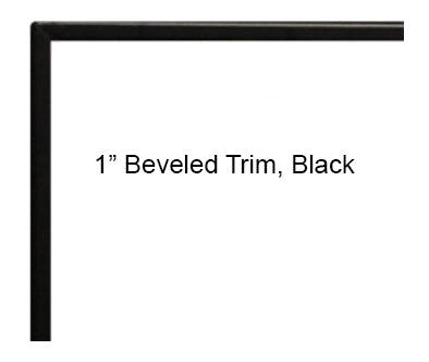 Empire 1" Adjustable Matte Black Beveled Trim Kit for Boulevard DVLL60 Direct Vent Linear Fireplace