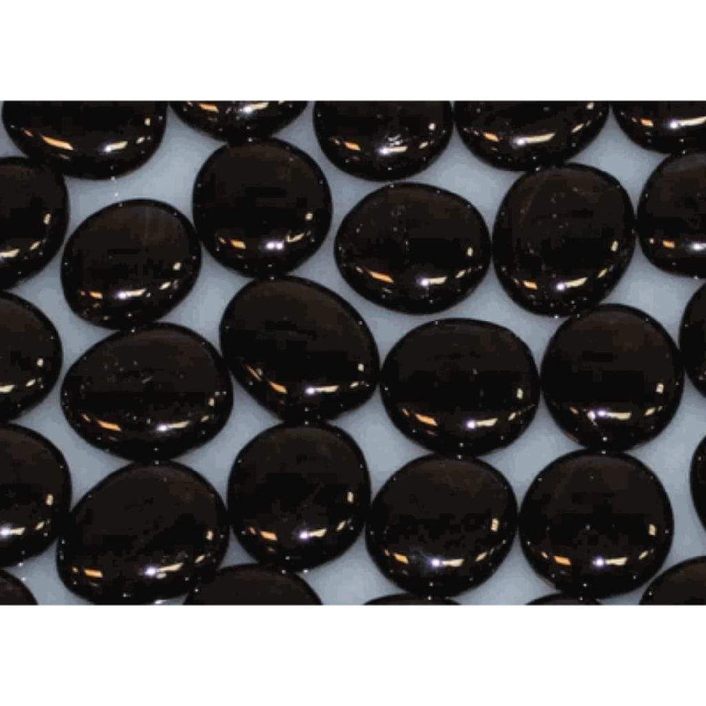 Empire 1" Onyx Solid Reflective Decorative Glass Drops (3 Sq. Ft.)