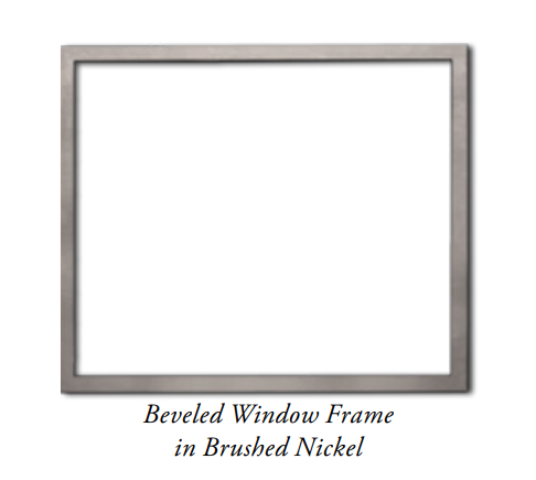 Empire 1.5" Textured Black Beveled Frame for Rainier Fireplace Insert