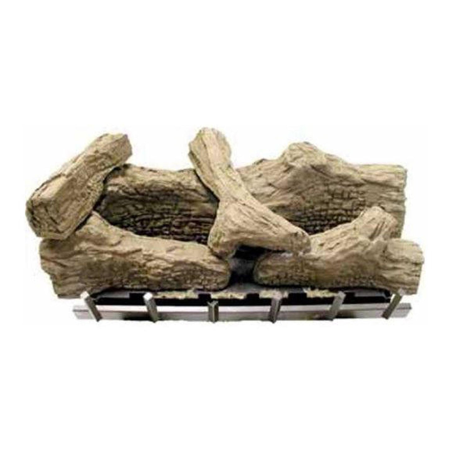 Empire 24" 5 Pieces Ceramic Fiber Log Set for Vail Vent Free Premium Fireplace