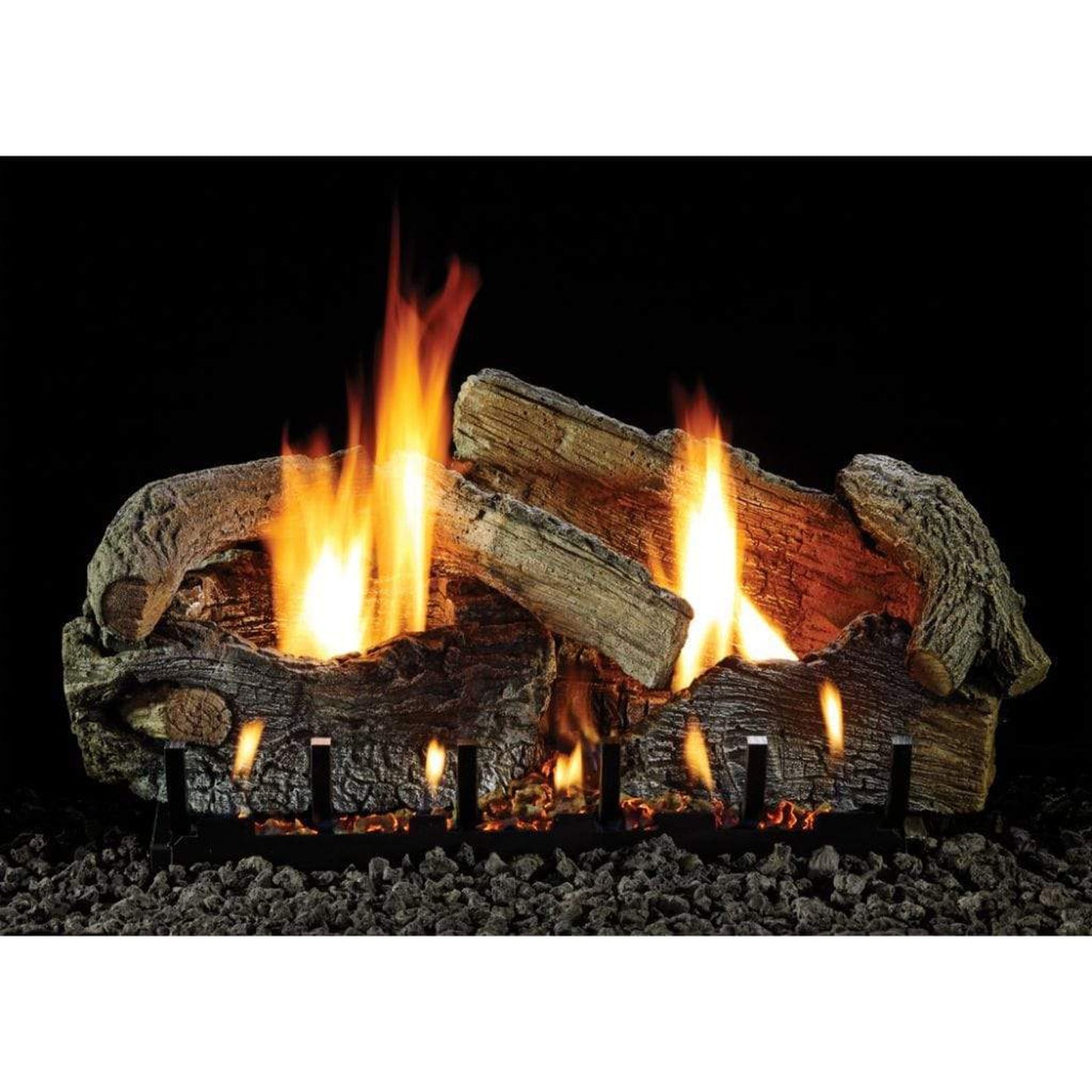 Empire 24" Stacked Aged Oak Refractory Vented/Vent-Free Log Set