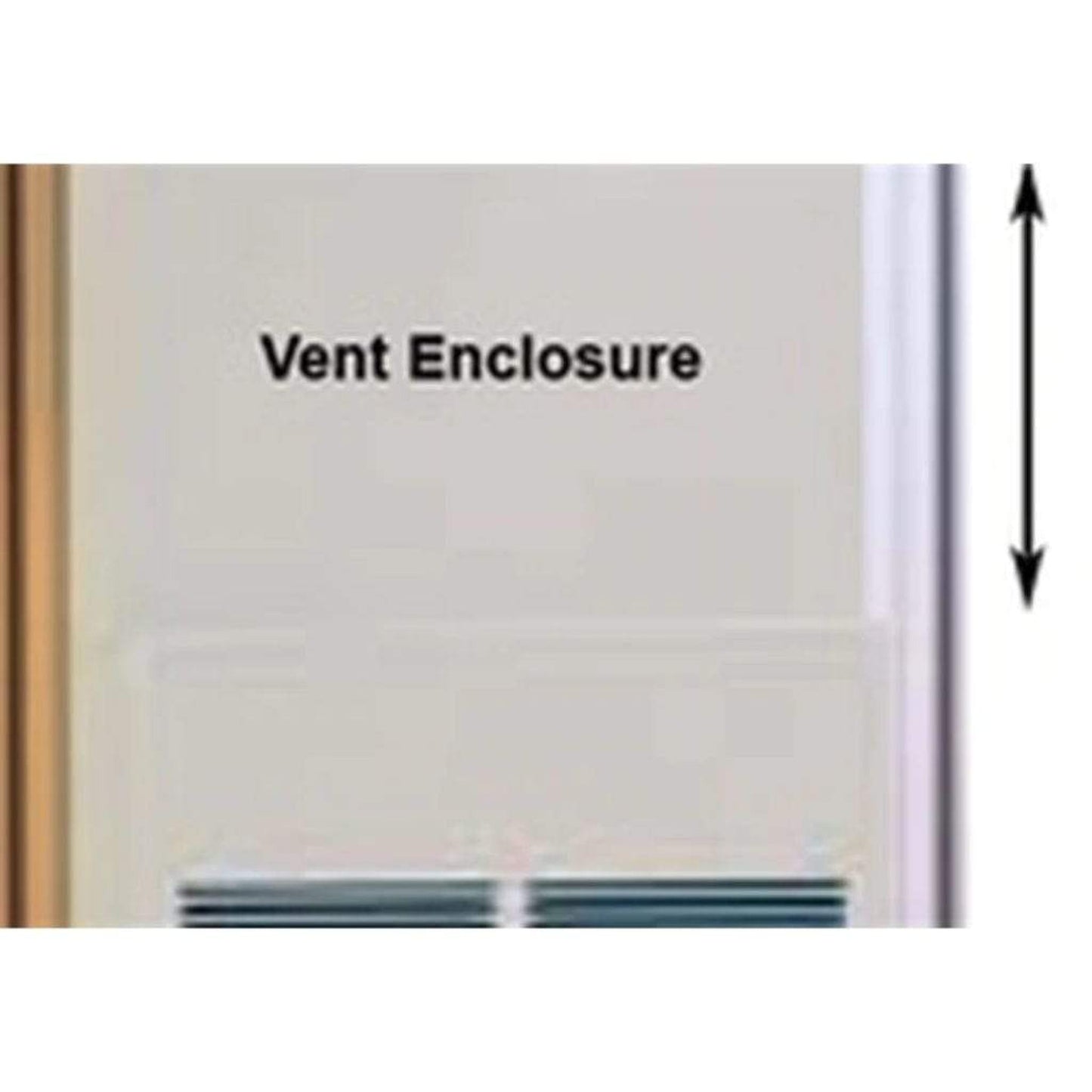 Empire 34" Vent Enclosure for FAW40 Vented Counterflow Wall Furnace