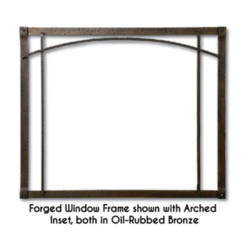 Empire 40" Oil-Rubbed Bronze Arch Forged Iron Inset for Rushmore DVCT40 Direct Vent Fireplace