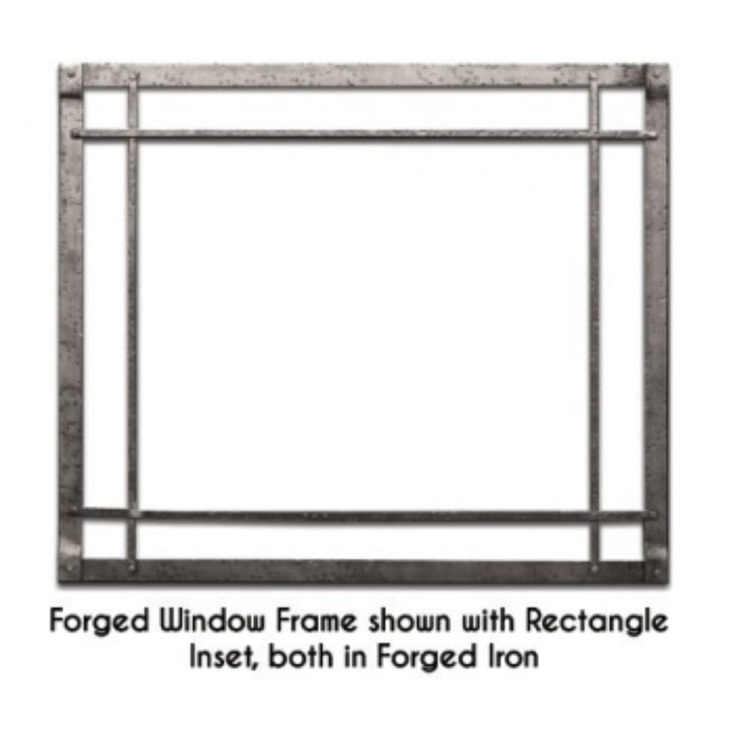 Empire 50" Black Rectangle Forged Iron Inset for Rushmore DVCT50 Direct Vent Fireplace