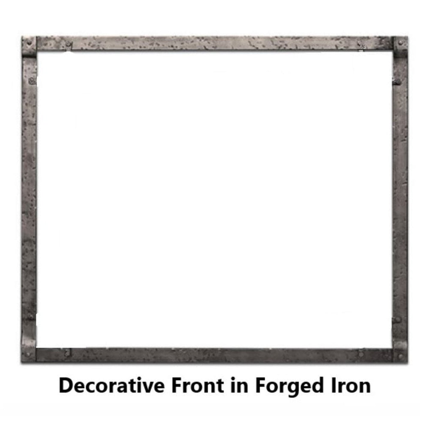 Empire 60" Distressed Pewter Forged Iron Frame for DVLL60 Boulevard Direct Vent Fireplace