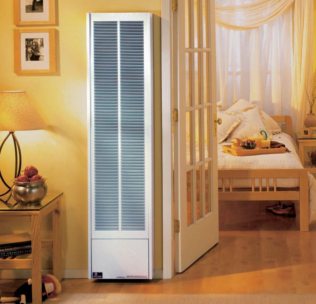 Empire 66" 35,000 BTU White Millivolt Control, Natural Gas B-Vent Gravity Wall Furnace