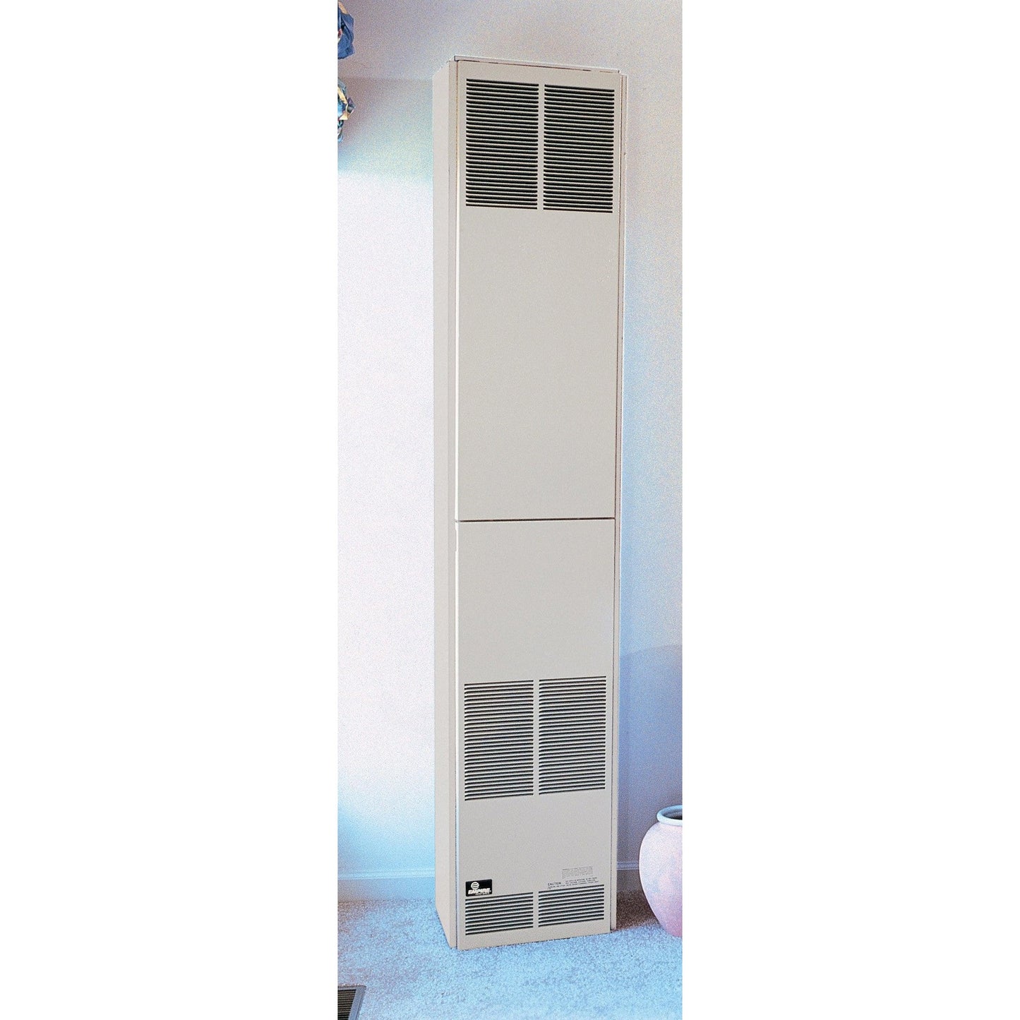 Empire 82" 55,000 BTU Beige Standing Pilot, Natural Gas Direct Vent Counterflow Wall Furnace