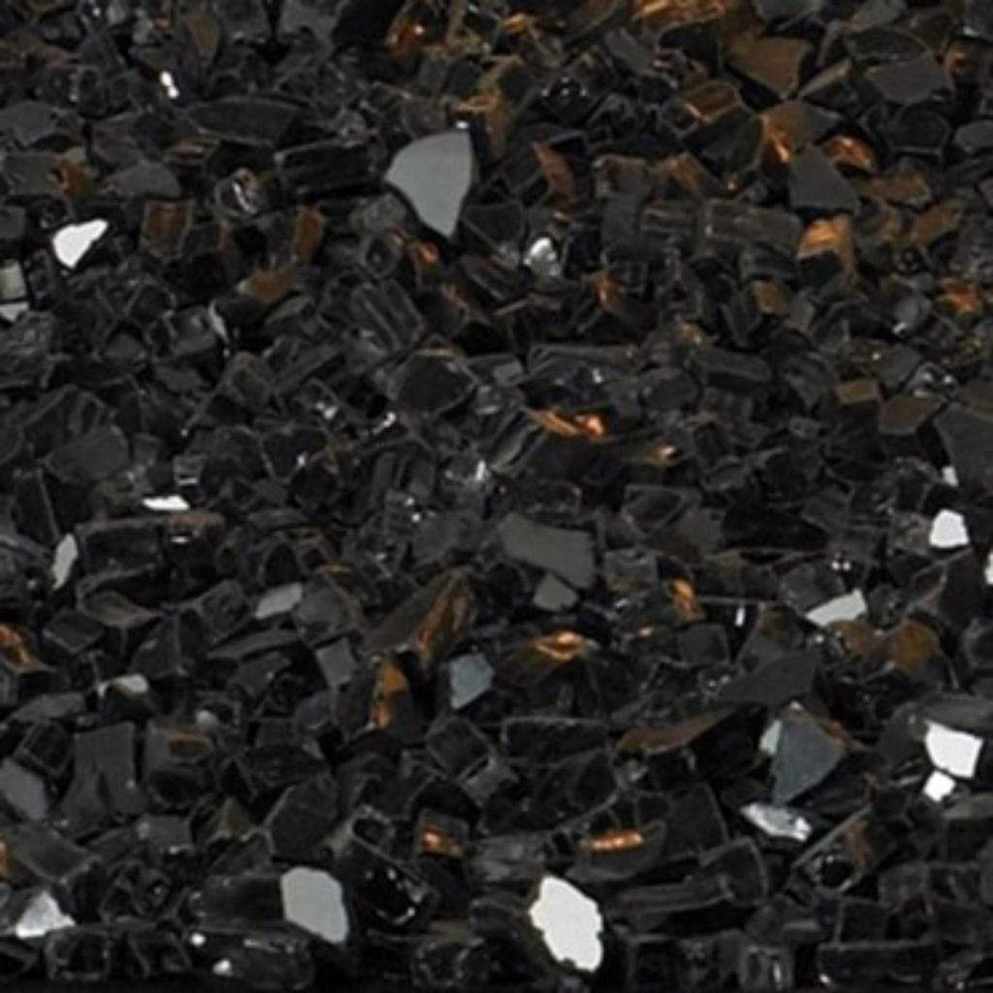 Empire Black Polished Reflective Decorative Crushed Glass Media (10 Sq. Ft.)