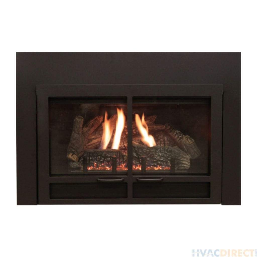 Empire Black Transom Decorative Door Front for 34" Large Innsbrook Direct Vent Fireplace Insert