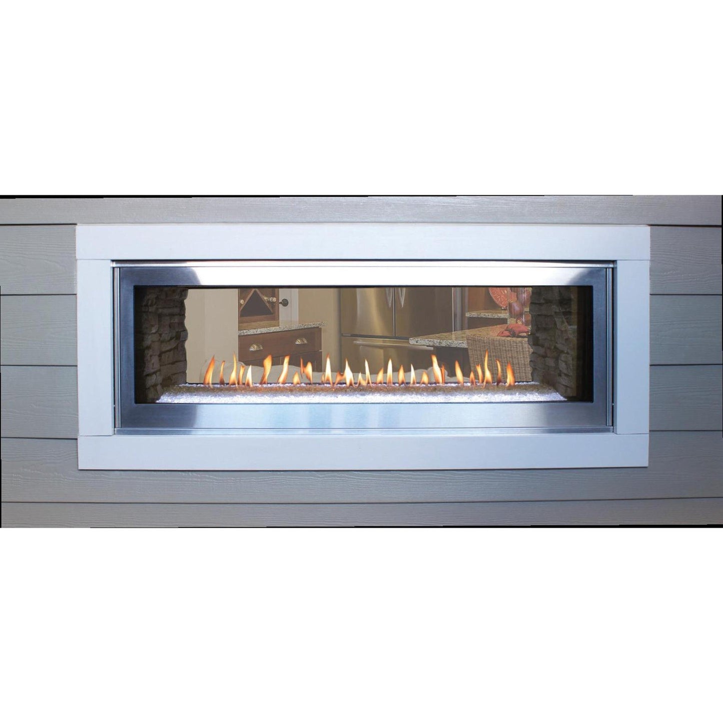 Empire Boulevard 48" Multi Function Remote, Natural Gas Direct Vent Linear See-Through Fireplace