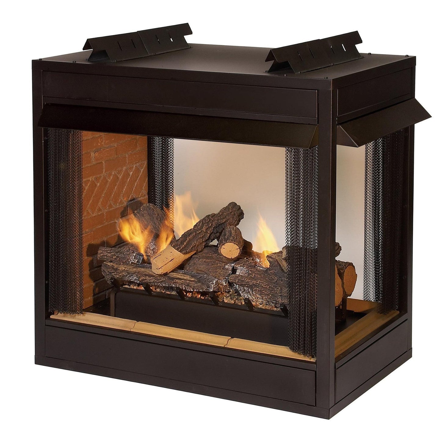 Empire Breckenridge 36" Flush Front Vent Free Peninsula Premium Firebox