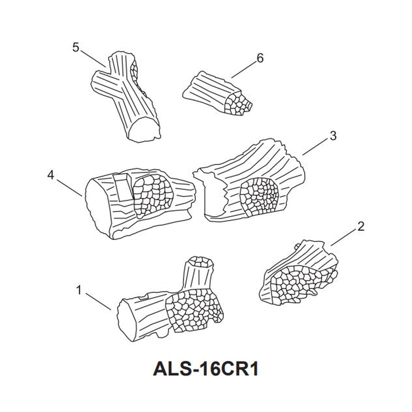 Empire Charleston 16" Traditional Vent-Free Refractory Log Set