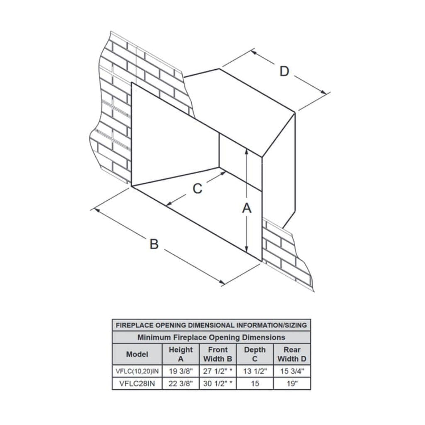 Empire Loft 27" Intermittent Pilot Control With On/Off Switch, Natural Gas Vent Free Small Fireplace Insert