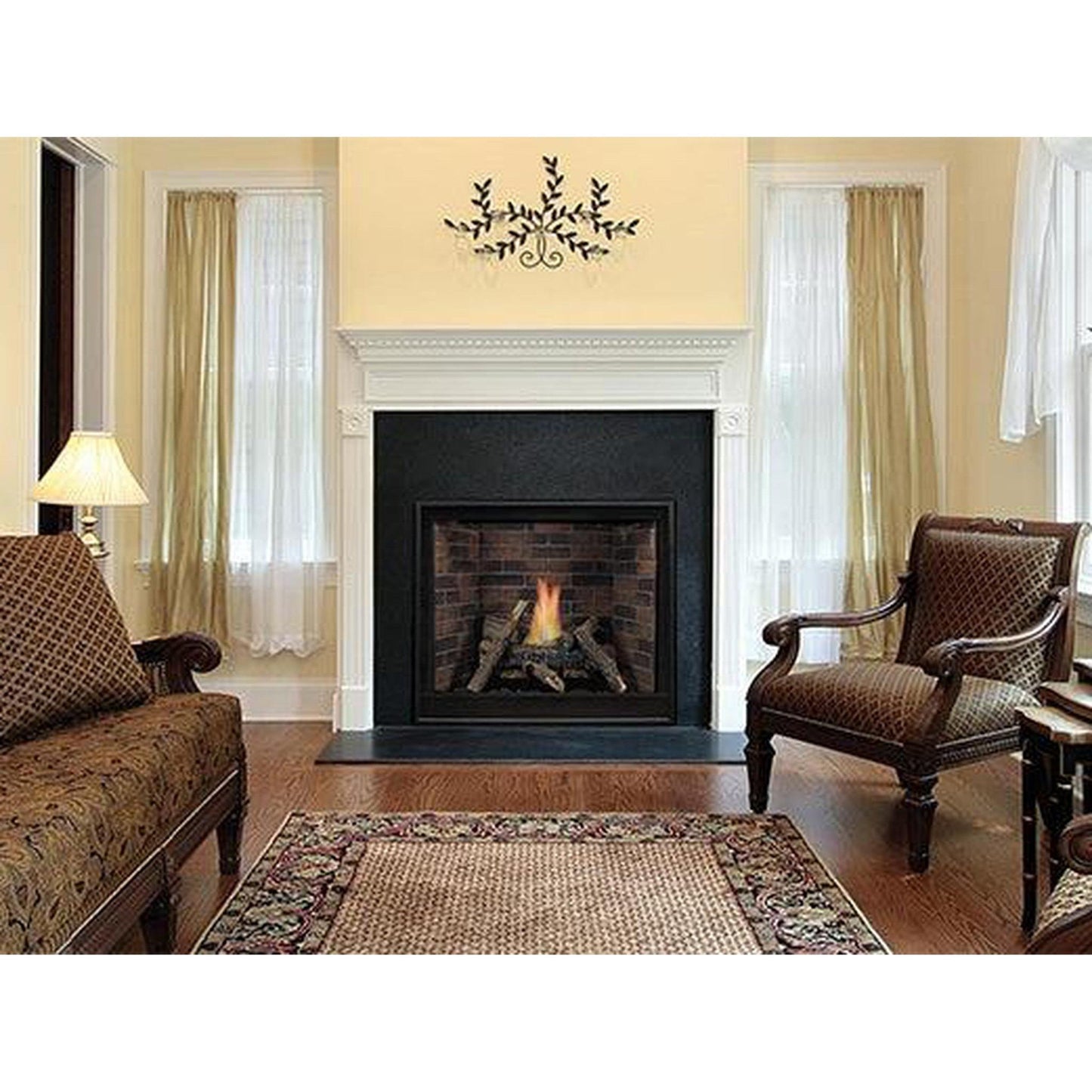 Empire Tahoe Clean Face 36" Millivolt Control With On/Off Switch, Natural Gas Direct Vent Traditional Premium Fireplace