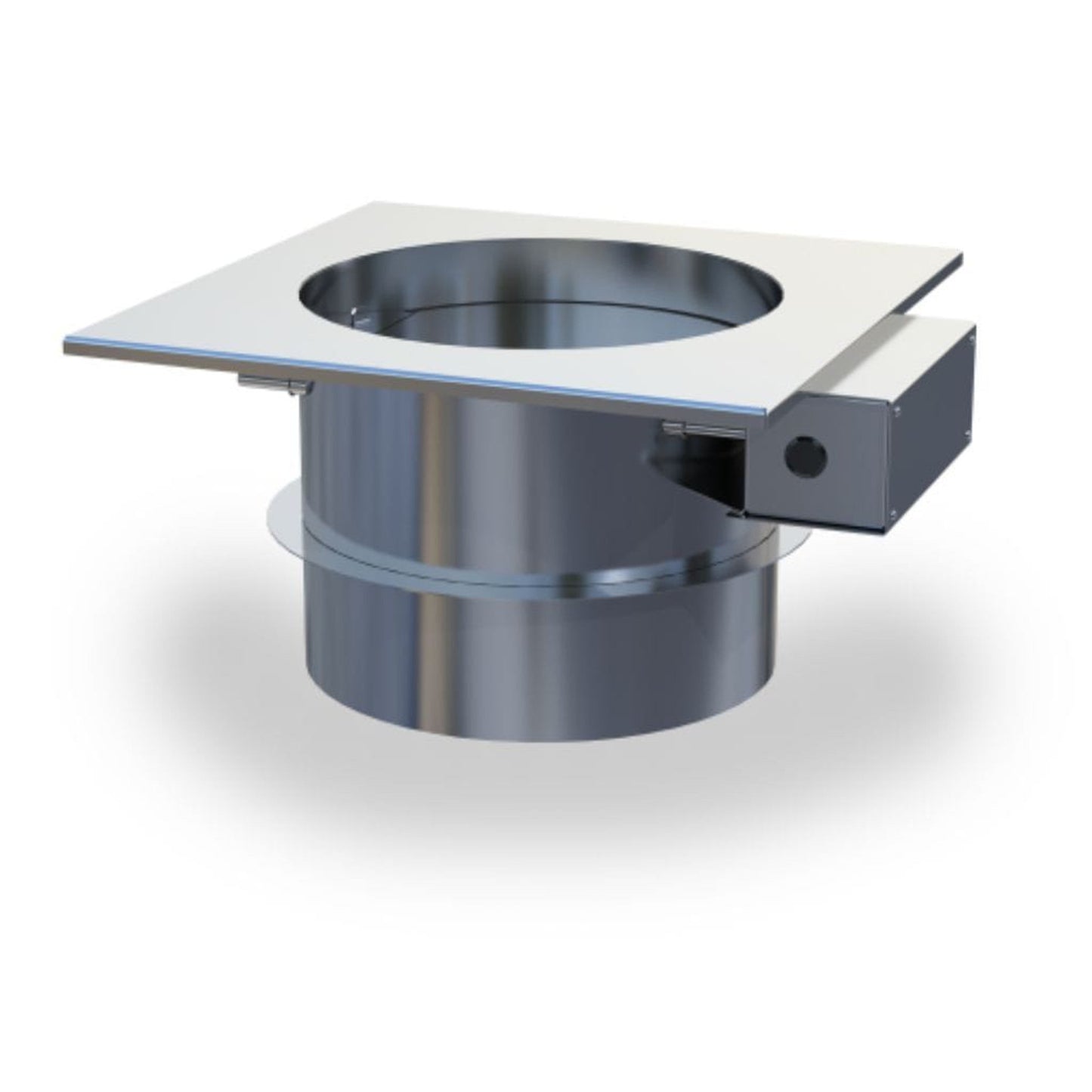 Enervex 6" 24VAC Stainless Steel Mechanical Fireplace Damper for RS 9" & 12" Chimney Fan