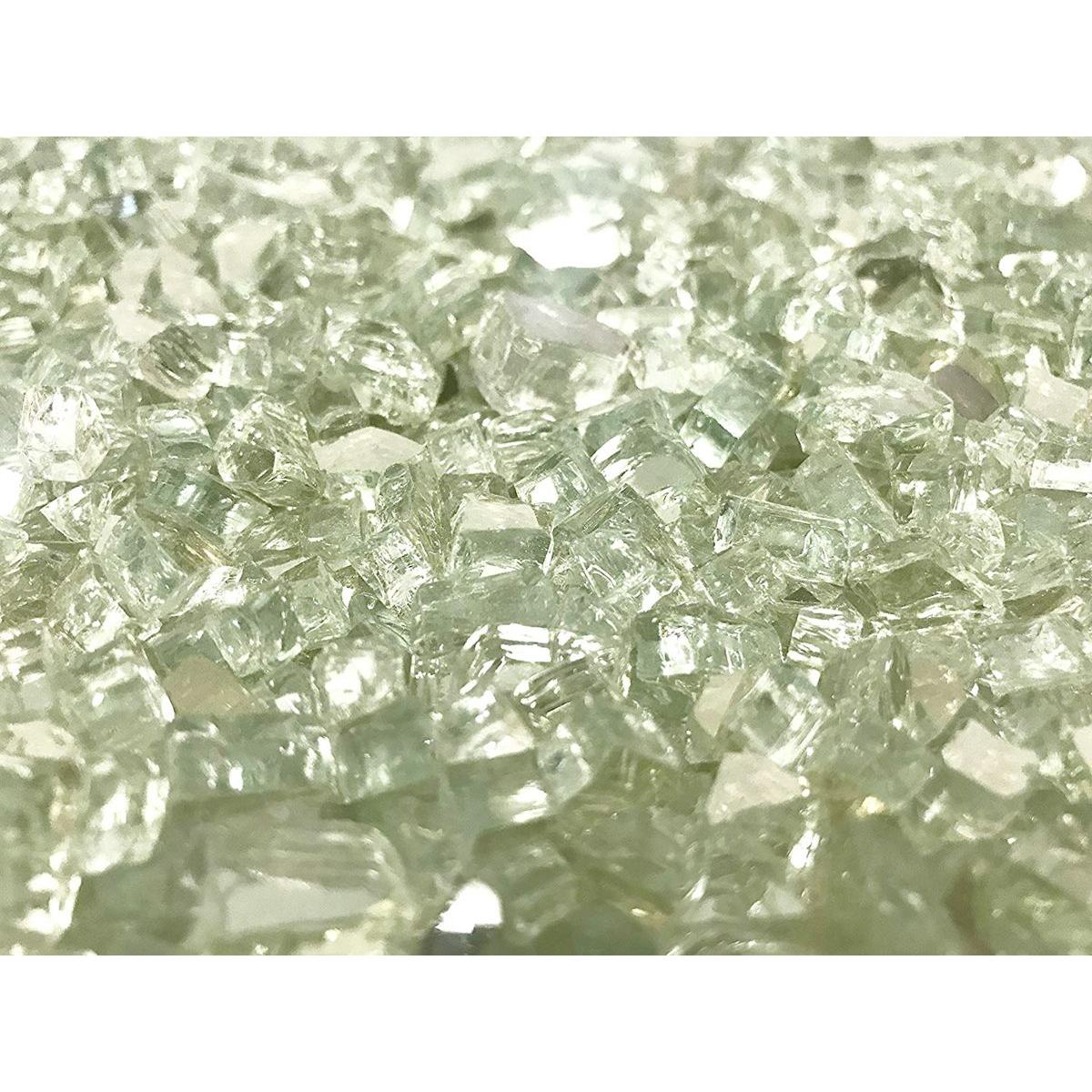 Enhance A Fire 0.25" 5 Lb. Glacier Reflective Crushed Tempered Fire Glass for Gas Fireplace, Electric Fireplace and Outdoor Gas Firepit
