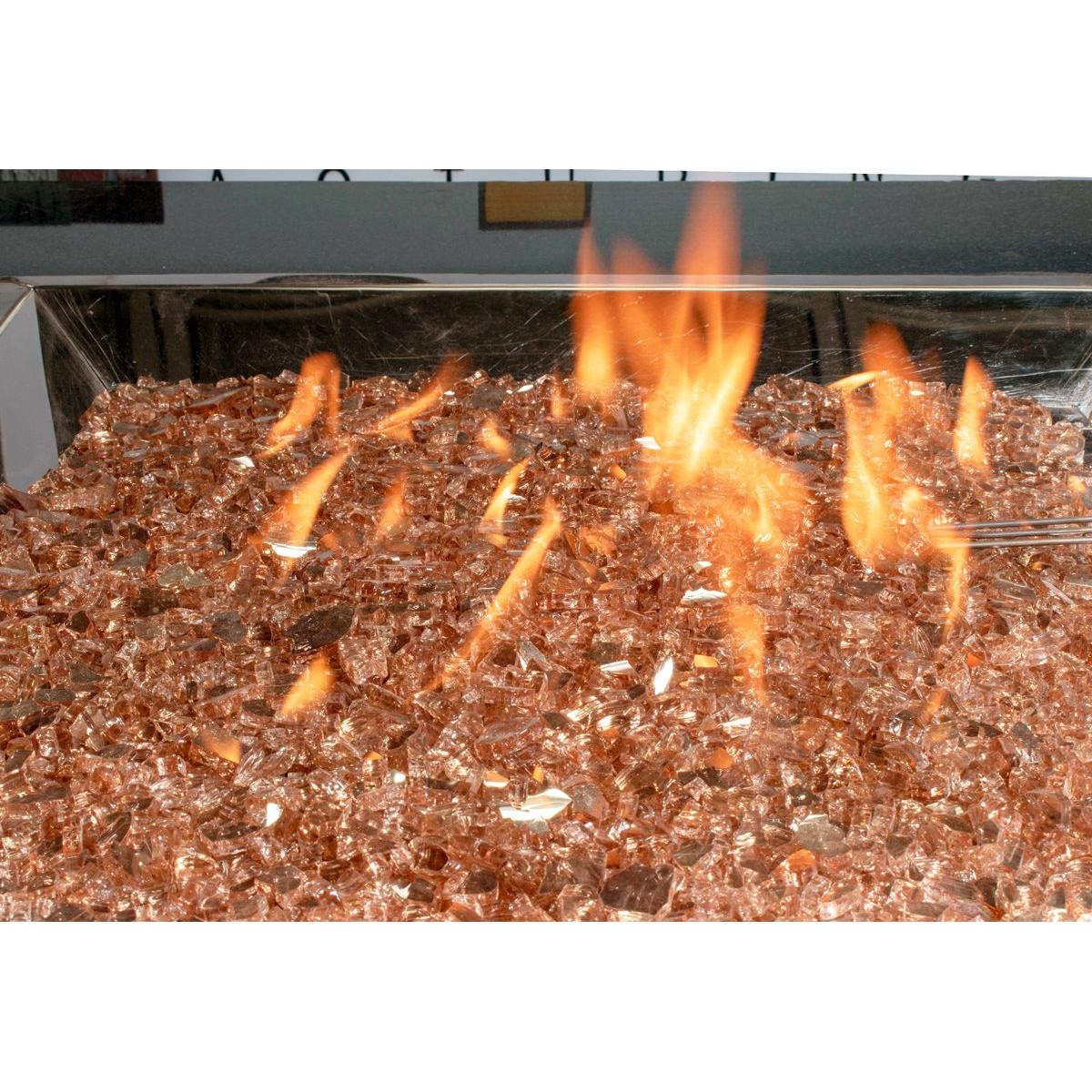 Enhance A Fire 0.25" 5 Lb. Persian Orange Non-Reflective Crushed Tempered Fire Glass for Gas Fireplace, Electric Fireplace and Outdoor Gas Firepit